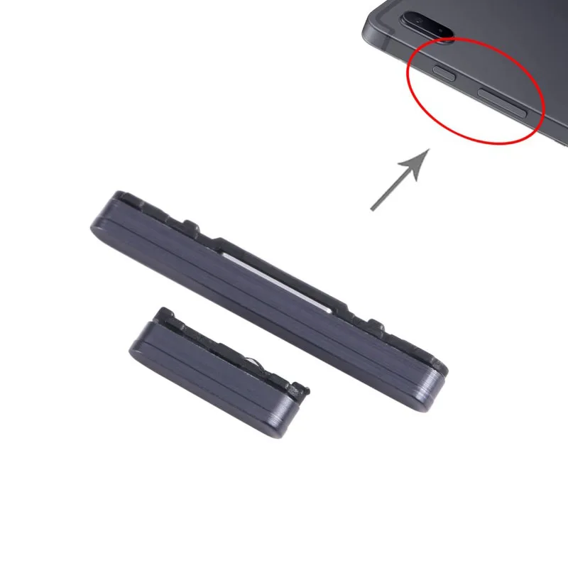 삼성 갤럭시 탭 S7 FE SM-T730 SM-T733 사이드 버튼용 전원 및 볼륨 버튼 예비 부품 교체