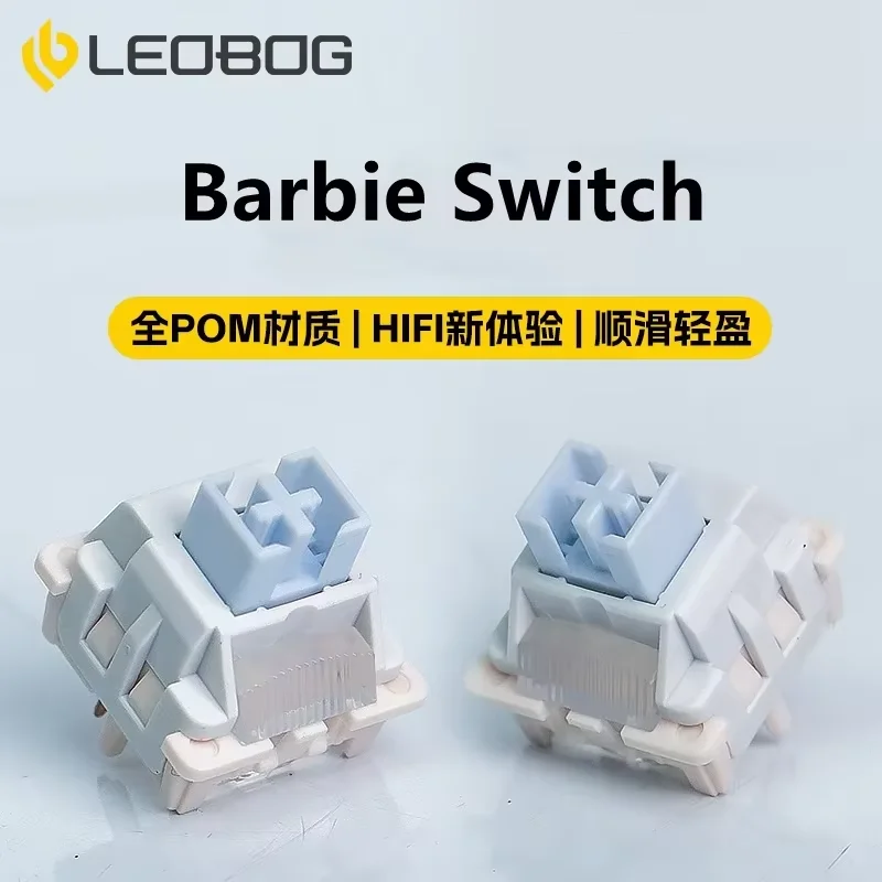 LEOBOG 선형 스위치 5 핀 RGB SMD 모든 POM 맞춤형 기계식 키보드 DIY 스위치 게임 게이머 GMK67 용 부드러운 HiFi 윤활