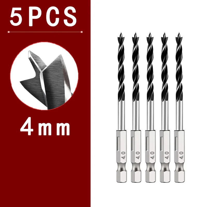 Woodworking Three-Point Drill Bit Set - Precision Hole Reaming Tool