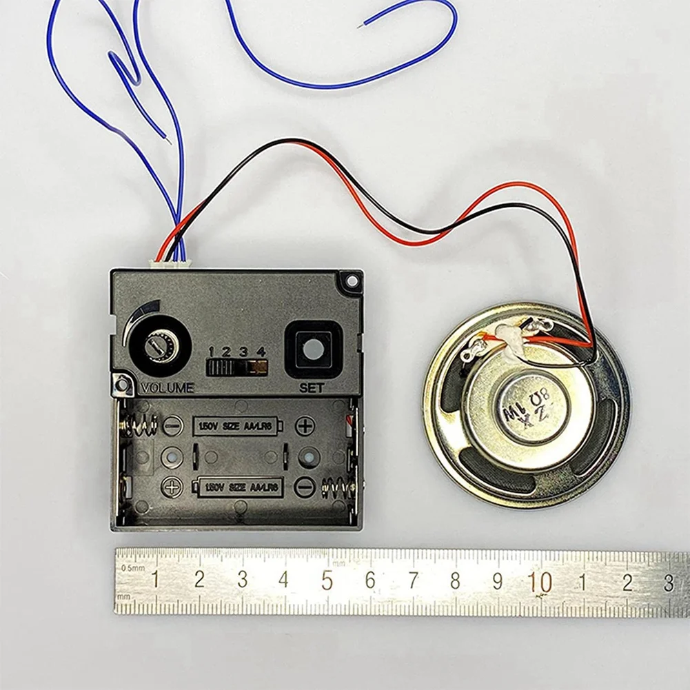 Quartz Pendulum Clock Movement Black Hands Music Box Speaker Battery Operated Melody Mechanism for DIY Clock