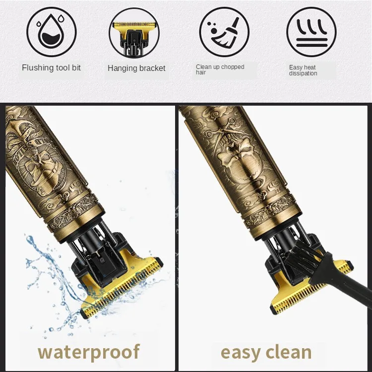 Electric hair clipper Household portable oil head Electric push and cut bald head Charging engraving Hair salon fader 5