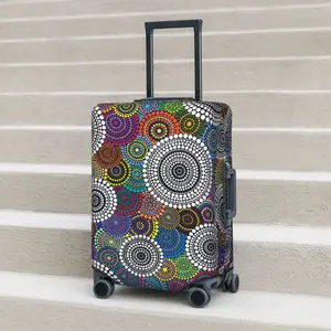 Fashion Dot Suitcase Cover 3D Printing Cruise Trip Protection Holiday Useful Luggage Case Travel Luggage Cover Dust Proof