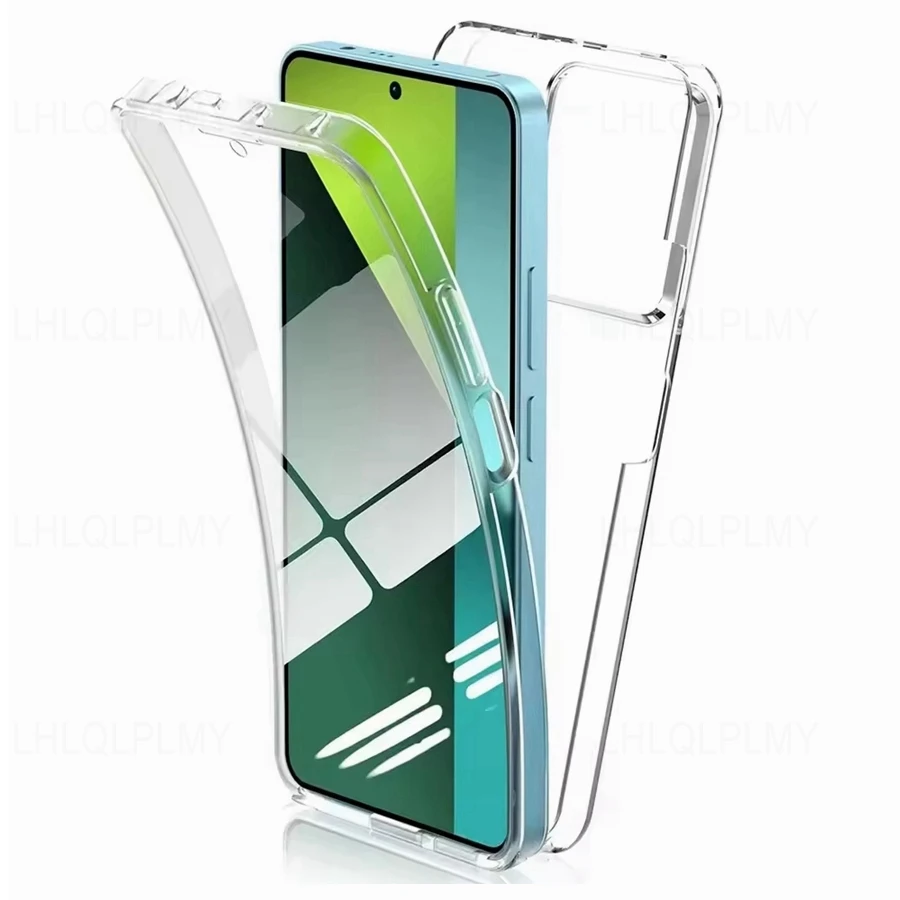 Double-Sided Clear Phone Case with Front and Back Cover