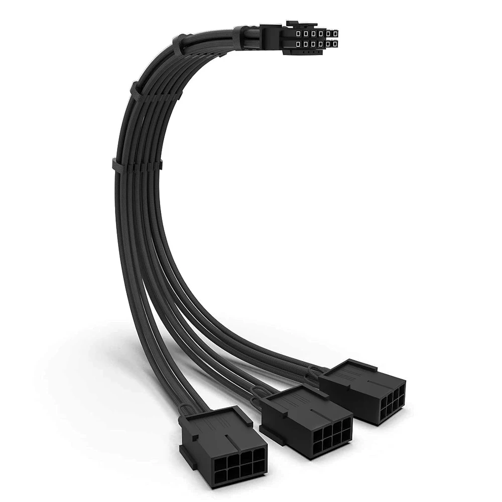 Formulamod PCI-E 5.0 16Pin(12+4) auf 3x8Pin, 12VHPWR 16AWG Netzteil-Verlängerungskabel für GPU RTX 4090 / 4080 / 4070s / 4070ti / 3090Ti – Detail 6