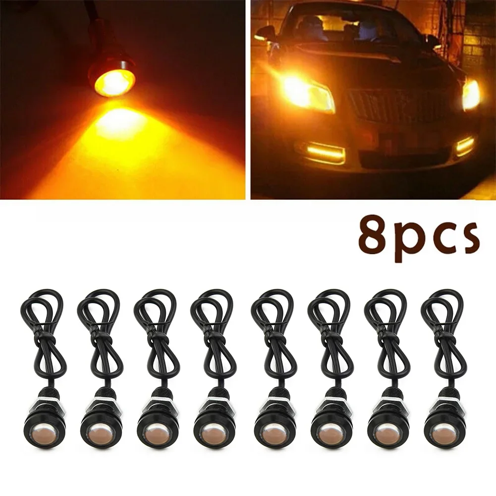 

8Pcs Car Light Front Grille Lamps Bumper Grill Hood Amber Led Lights For Truck SUV For Ford STV Interior Car Accessories