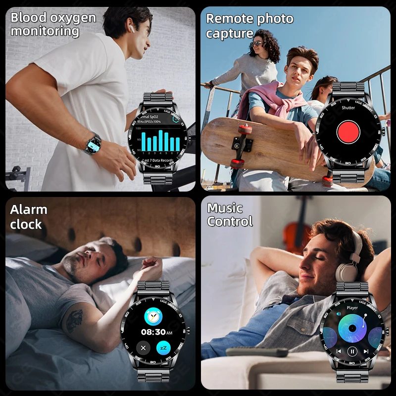 LIGE New Voice Calling Smart Watch For Men Women IP68 Waterproof 1.38" HD Display Health Fitness Tracking Bluetooth Smartwatch