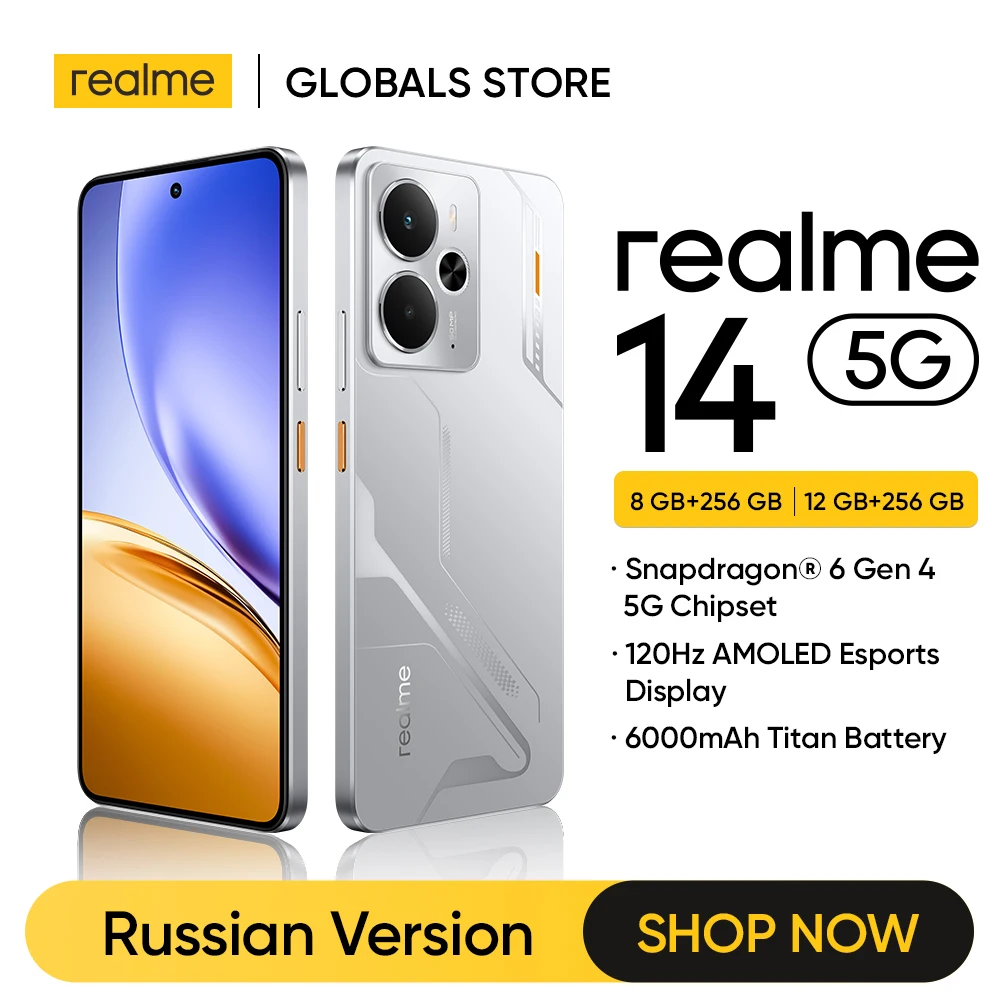 2025 New] realme 14 5G Smartphone Snapdragon® 6 Gen 4 Chipset 6.67