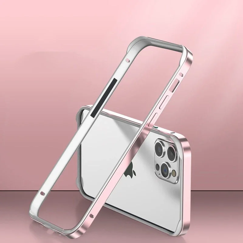 Premium Aluminum & Silicone Anti-Collision Phone Frame Luxury Case