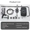 Top1 Piano Key Shower Set Gray Bathroom Digital Display Faucet Shower System Set Bathtub Hot and Cold 4 Functions Tap Shower Set 5