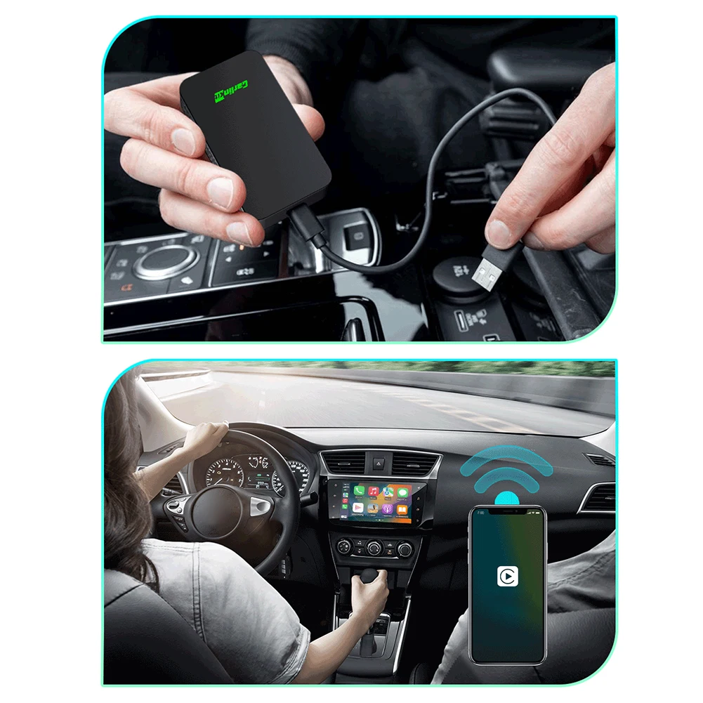 Car Navigation Box Bluetooth-compatible CarPlay Android Auto AI Box  Intelligent Vehicle Module for Car Multimedia Video Player