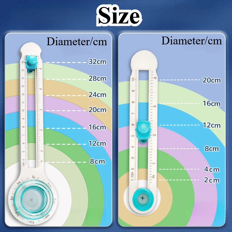 Circle Paper Cutter DIY Paper Trimmer Craft Papers Circular Cutting Tools ( 2-20cm / 8-32cm )