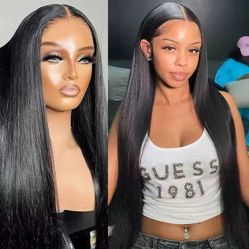 Bone Straight Human Hair Wig - Natural Elegance