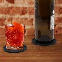 6Pcs 10cm Silicone Coasters Round Heat Resistant Rubber Tea Cup Mat Drink Coffee Mug Glass Beverage Holder Pad Decor Table Mat 2