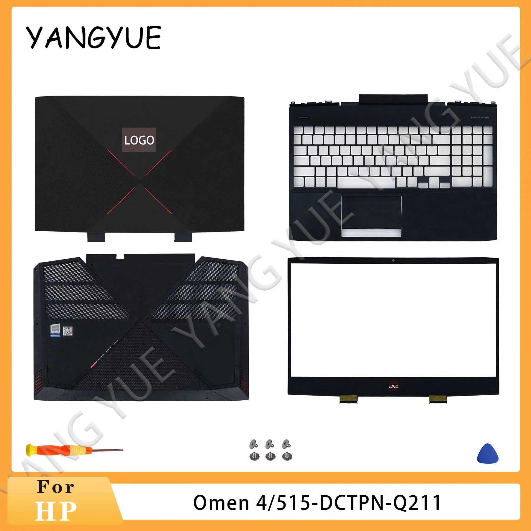 HP Omen 4/5 15-DC TPN-Q211 공기 배출구 용 새 노트북 새 냉각 커..
