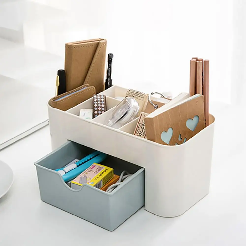 New Double Layer Makeup Organizers Plastic Multiple Colors Cosmetic Drawers Boxe Organizer 4