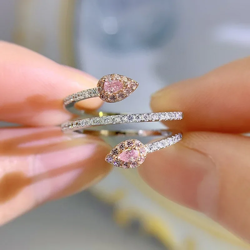 

Женское кольцо из серебра 100% пробы, со змеиным кристаллом