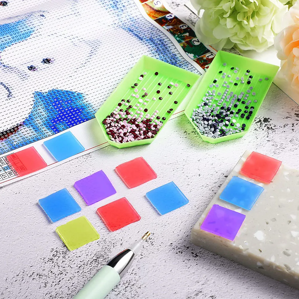 2*2CM Diamond Painting Accessories Colorful Diamond Embroidery Glue Clay  Cross Stitch Dotting Glue DIY Diamond Painting Wax Mud