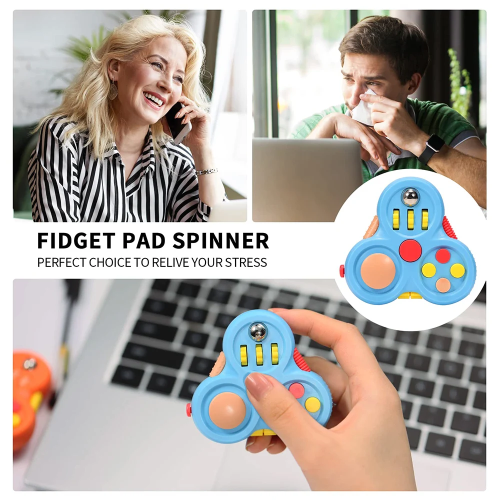 Fidget Toys 12 In 1 Decompression Rotating Magic Bean Cube For Kids Adults Anti Stress Autism Gifts