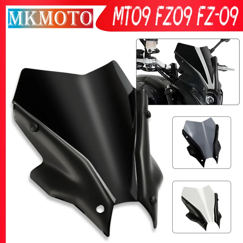 

Hot Sale For YAMAHA MT-09 FZ09 FZ-09 2021-2023 Motorcycle Sport Windshield WindScreen Front Wind Deflector Viser Visor mt09 fz09