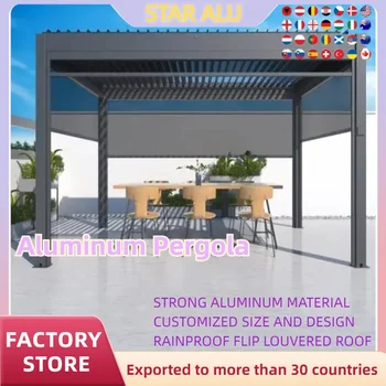 3x3m Bioclimatic Aluminum Pergola with Manual Louver 1