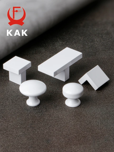 KAK-manija de armario de cocina blanca pura, aleación de aluminio