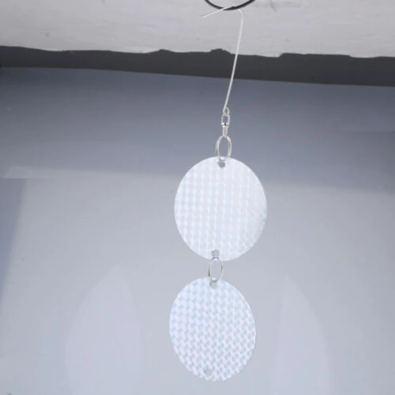 16Pcs Bird Repellent Discs Reflective Double-Sided Deterrent Device for Window Tree Accessories Window Tree Garden