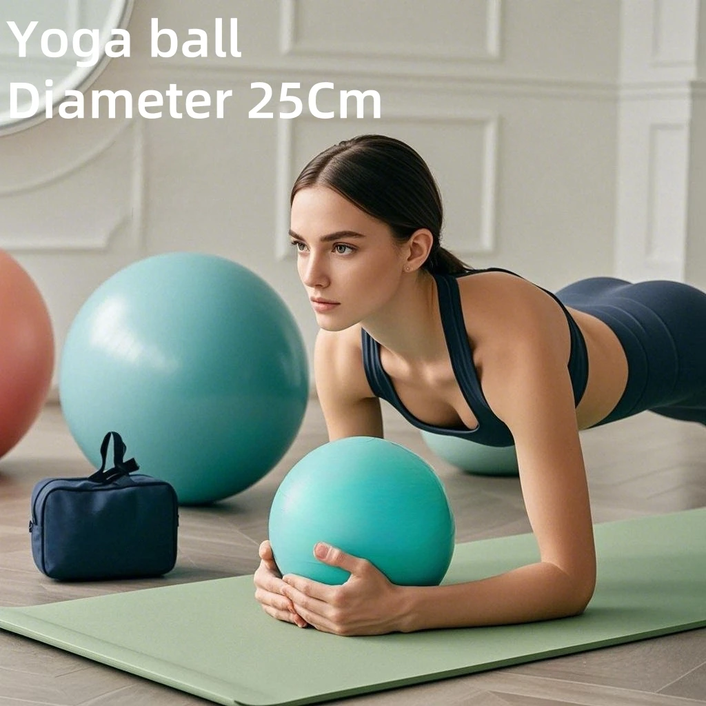 Anti-Burst Yoga & Pilates Exercise Ball-Explosion-Proof PVC Core Balance Training Fitness Gear for Home Gym & Indoor Workouts