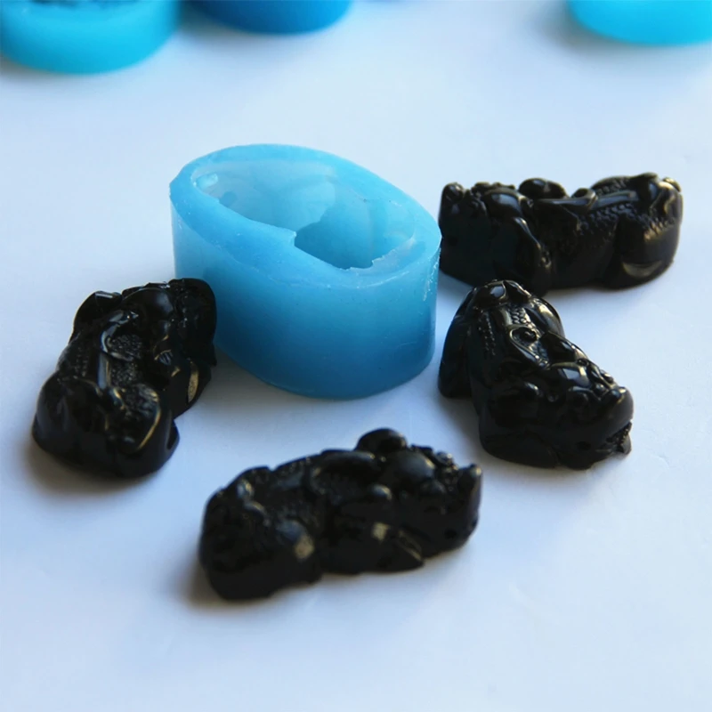 

Pixiu Подвески из смолы, силиконовая форма Pixiu, эпоксидная форма для литья, изготовление ювелирных изделий, брелок, форма для