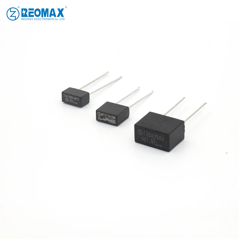 Square MTS Series Time-Lag Radial Lead Micro Fuse 8x4x7mm 1.25A 1.6A 2A 2.5A 3.15A 4A 8A 10A 12A 15A 16A 20A 250V
