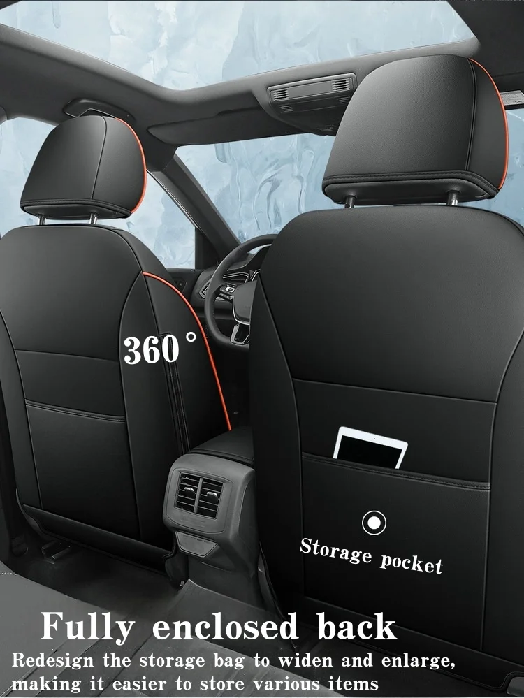 자동차 시트 커버 VW T-ROC 2019-2023 용 전면 및 후면 풀 세트로 완전히 덮인 VW T-ROC 용 특정 사용자 정의