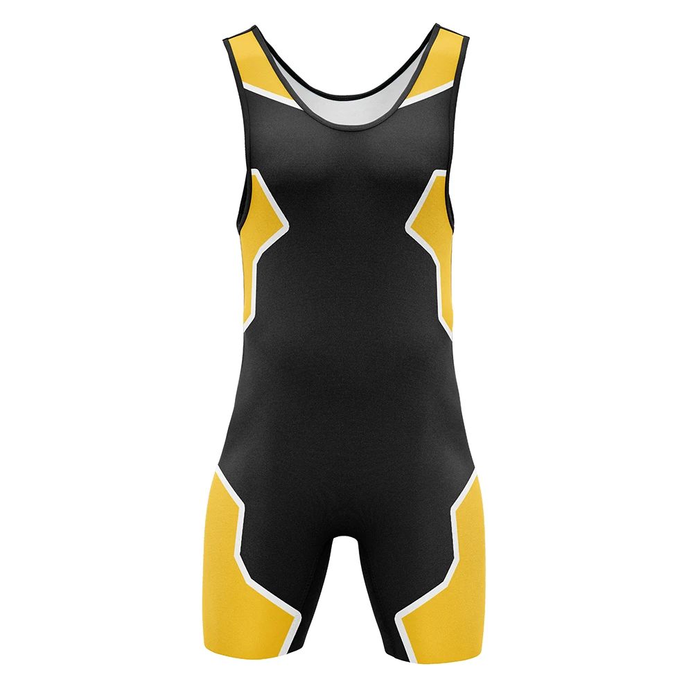 Wrestling Singlets Tummy Control Wear GYM Sleeveless Triathlon PowerLifting Clothing Swimming Running Skinsuit 6 styles