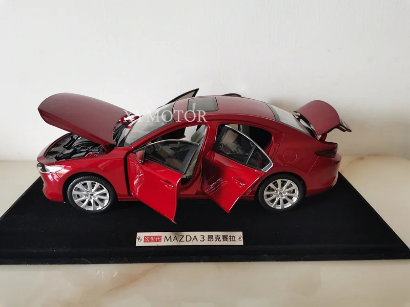 Modelo de Metal Presentes para a Coleção 18 para Mazda Axela Diecast Carro Meninos Meninas Crianças Brinquedos Hobby Exibição Ornamentos Vermelhos 1 - 3 m3 5 Computers & Electronics