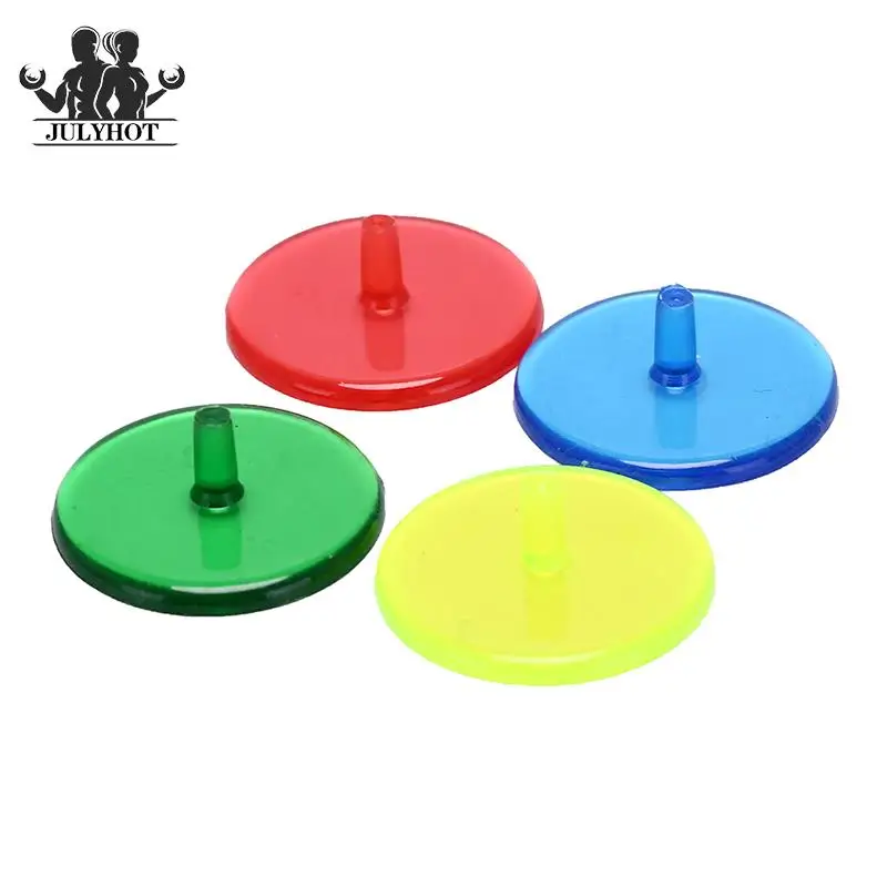 

50PCS Transparent Plastic Golf Ball mark Position Markers Assorted Color Diameter 24mm Golf Ball Maker Base Accessories