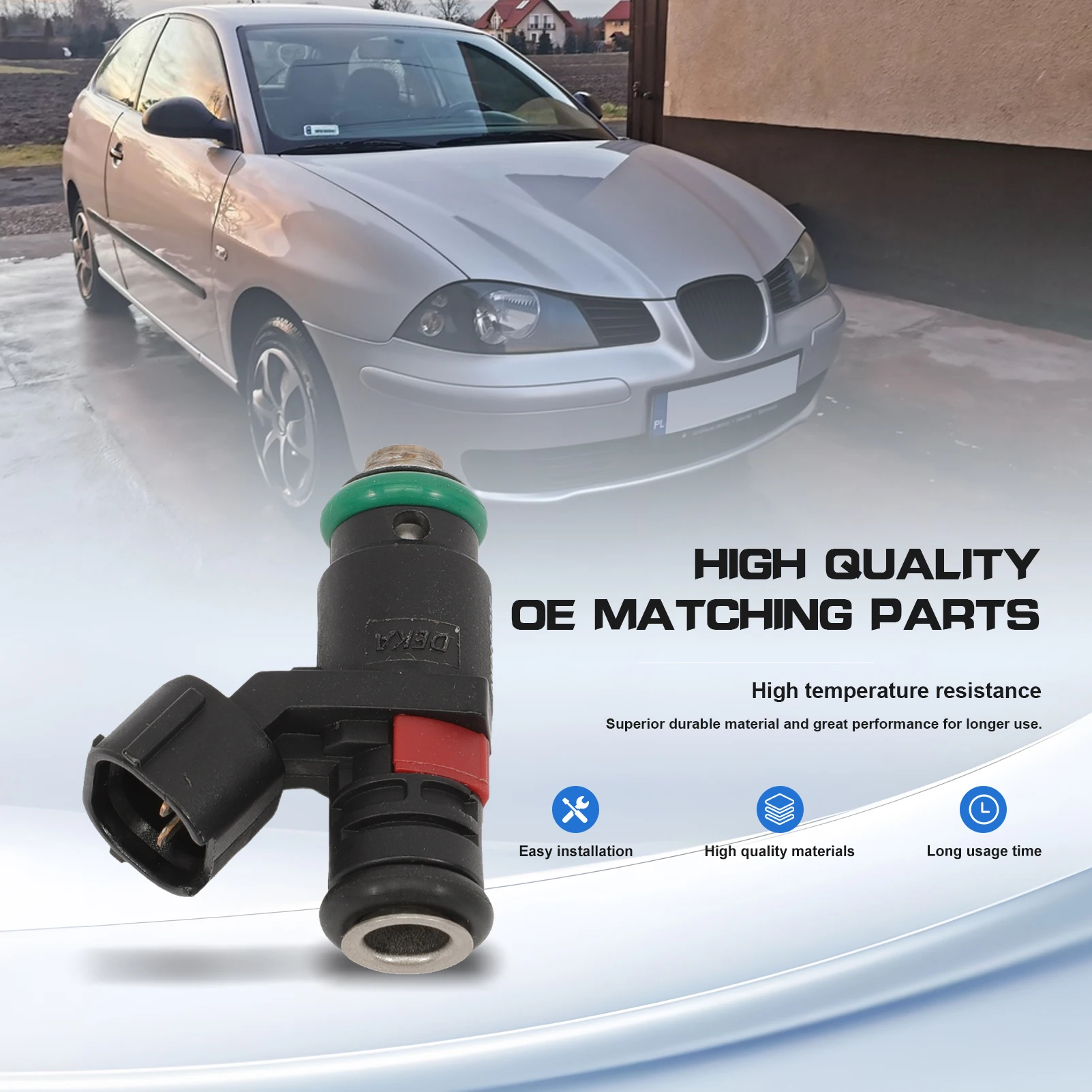 3 x Fuel Petrol Injector Nozzle for POLO Cordoba Mk3 Fabia Mk1 1.2 03E906031 03E906031A