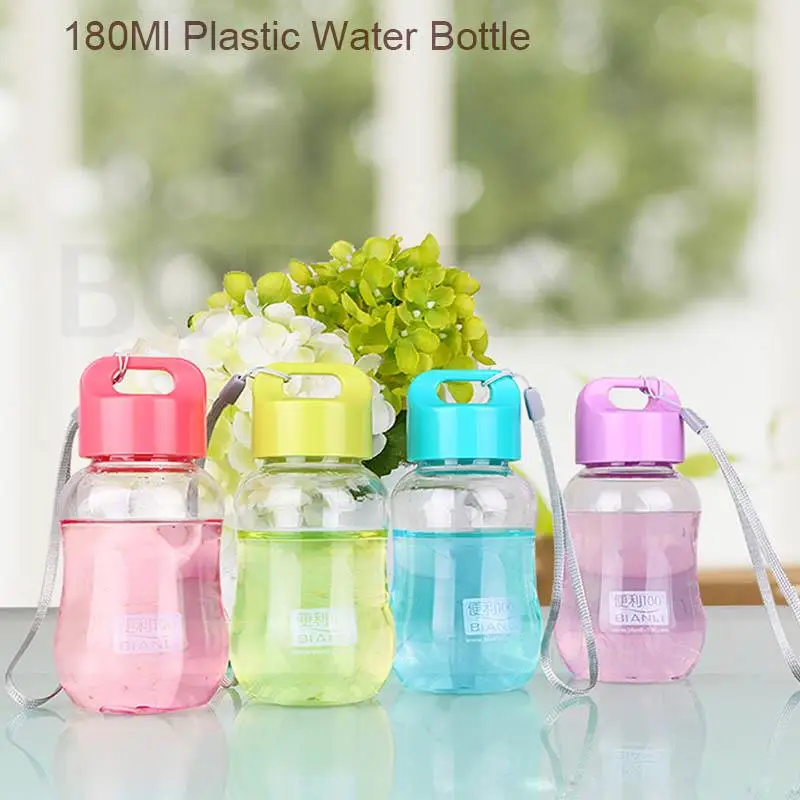 200ml Plastic Colorful Water Bottle Portable School Water Bottles Children  Kids Mini Cute Bottle Water Cup - AliExpress