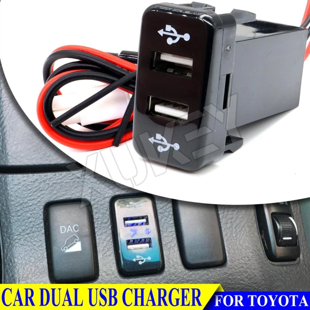 Chargeur double Port USB 12V/24V 3.1A pour voiture, adaptateur  d'alimentation étanche, prise LED, panneau de sortie de charge pour  téléphone portable, accessoires de voiture - AliExpress