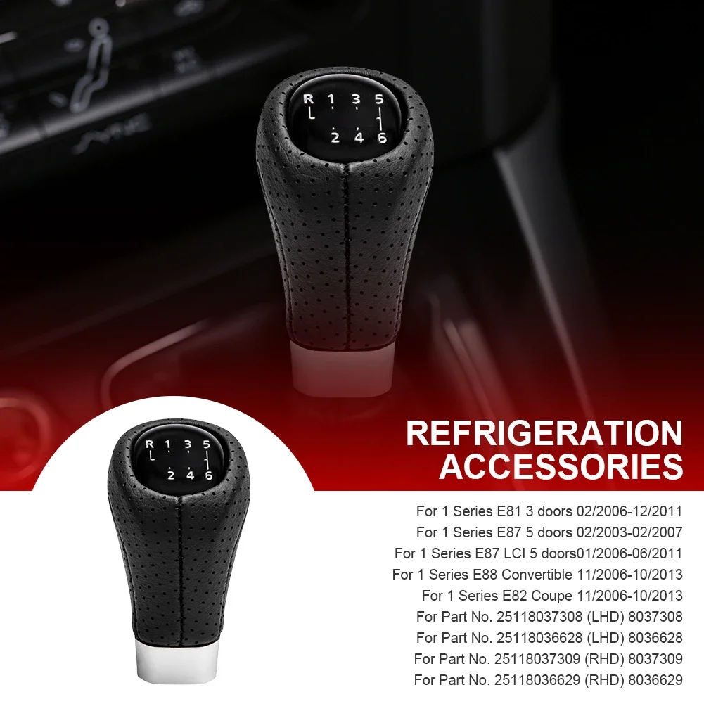 Schalthebel Für BMW E81 E82 E87 6-Gang M-Sport Leder Schaltknauf