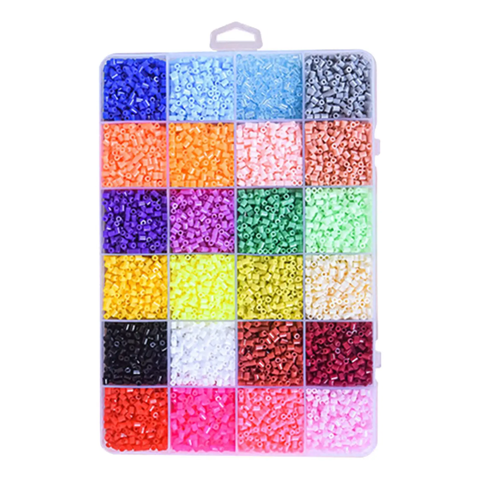 

39000Pcs Fuse Beads Kit 72 Colors 2.6mm Art Crafts Fuse Beading Ironing Beads Hama Beads for Girls Holiday Adults Kids Children