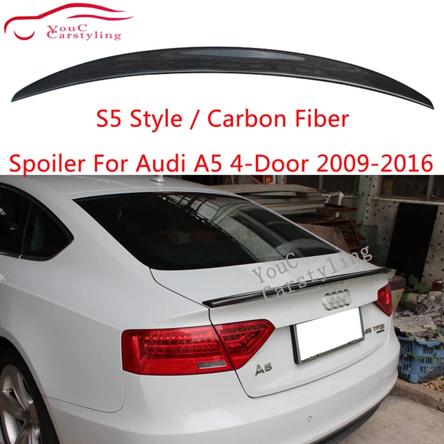 For AUDI A5 B8 B8.5 2Door Coupe 8T3 M4/PSM//S Style Carbon Fiber Rear  Spoiler Trunk Wing 2007-2017（not S5） - AliExpress