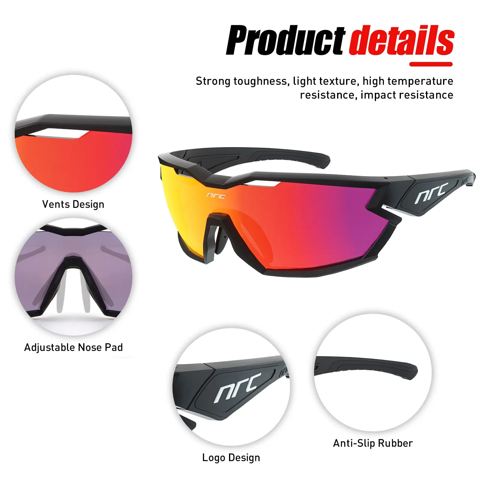 Cycling sunglasses Cycling glasses sun glasses bicycle glasses sports glasses sport sunglasses NRC X2 cycling glasses man mountain bike bicycle sport cycling sunglasses MTB eyewear woman for travel