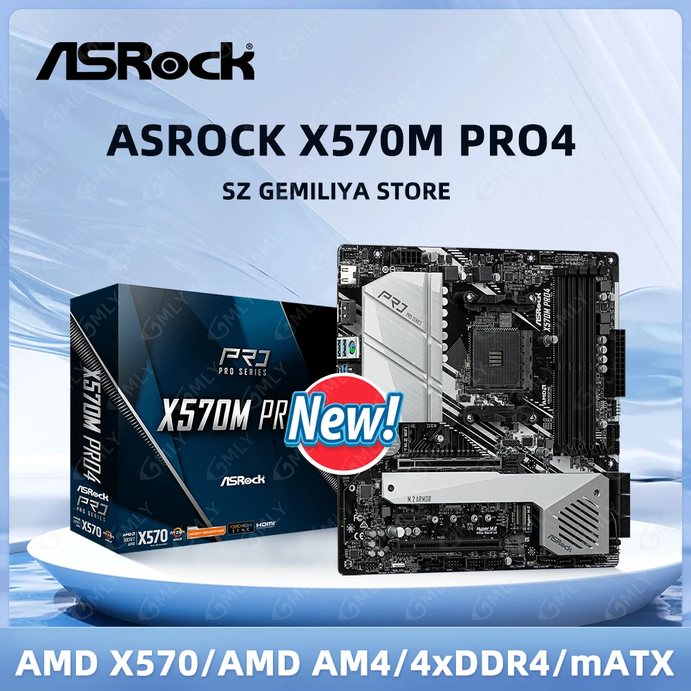 Asrock x570m pro4 amd am4 microatx motherboard