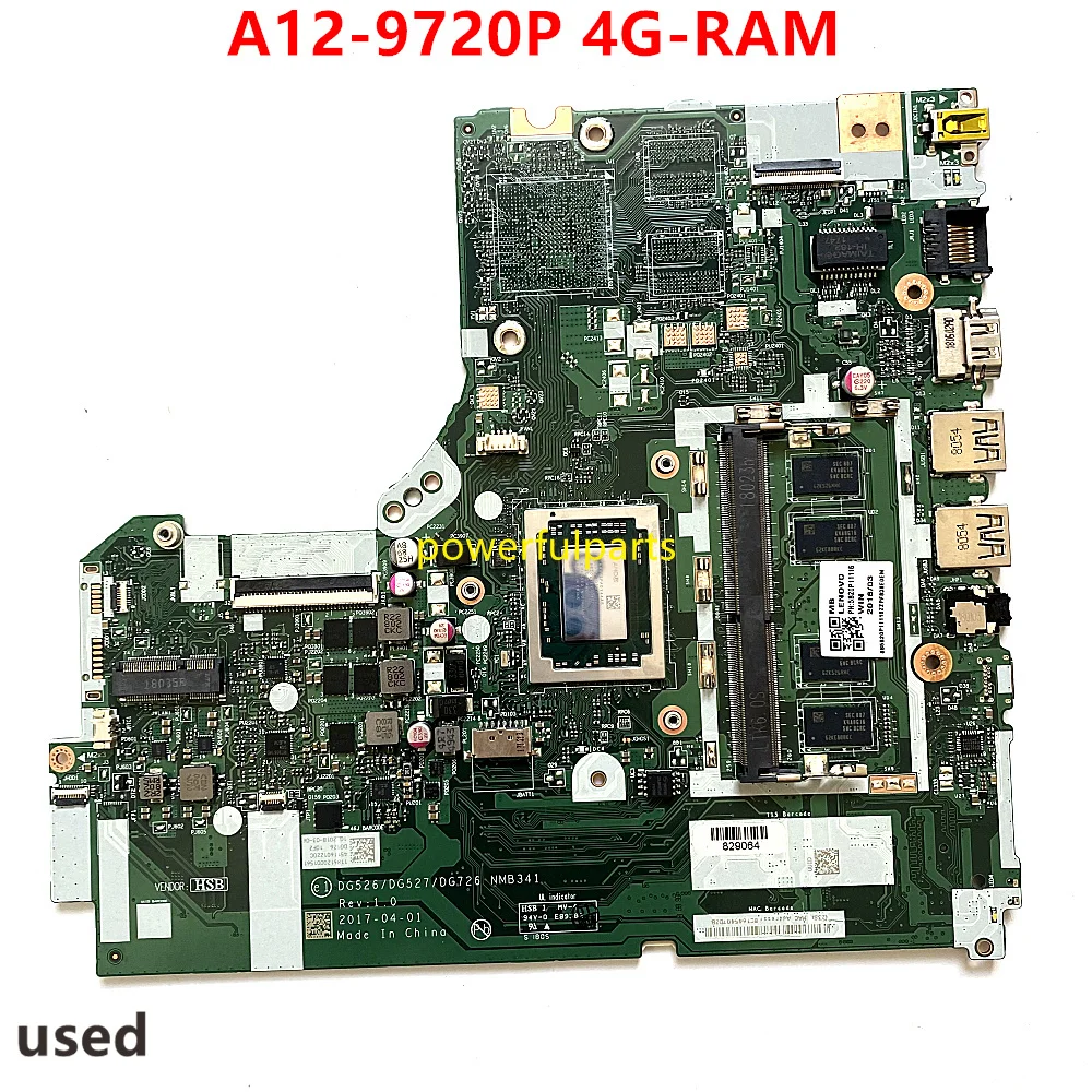 Trabalhando Bem para a Placa-mãe do Portátil Lenovo Ideapad 32015abr Dg526 Dg527 Dg726 Nmb341 Nm-b341 com A12-9720p 4g 5b20p11116 Usado