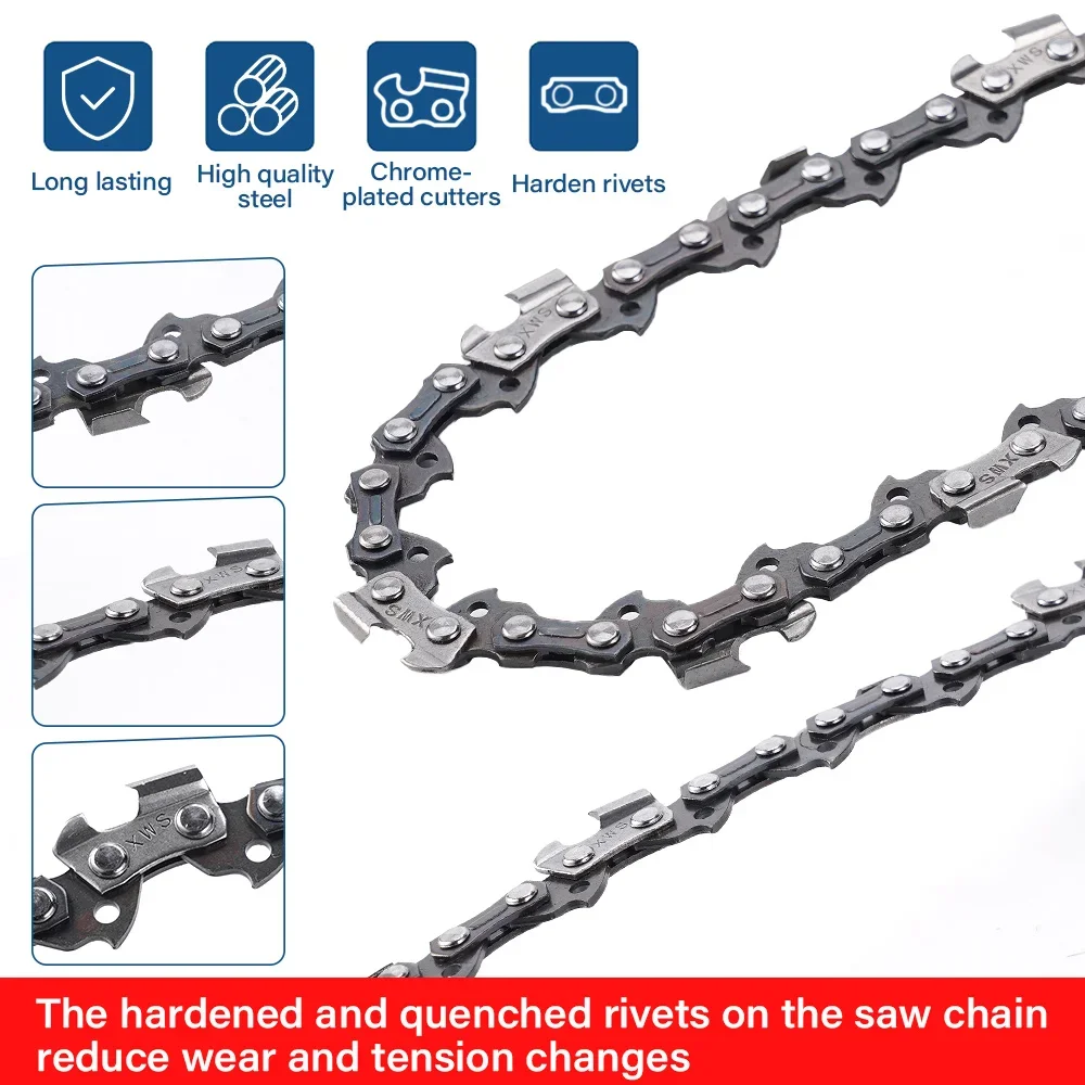 10/12/14/16/18/20-inch 325 Pitch 058 Gauge Chainsaw Chain 47/50/62/64/76 Drive Link for Many Model Chainsaws