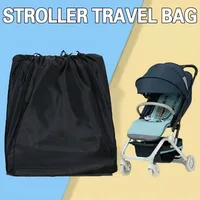 Stroller Dust Storage Bag, Stroller Dust Cover Black, Perfect for Travel and Outdoor Use