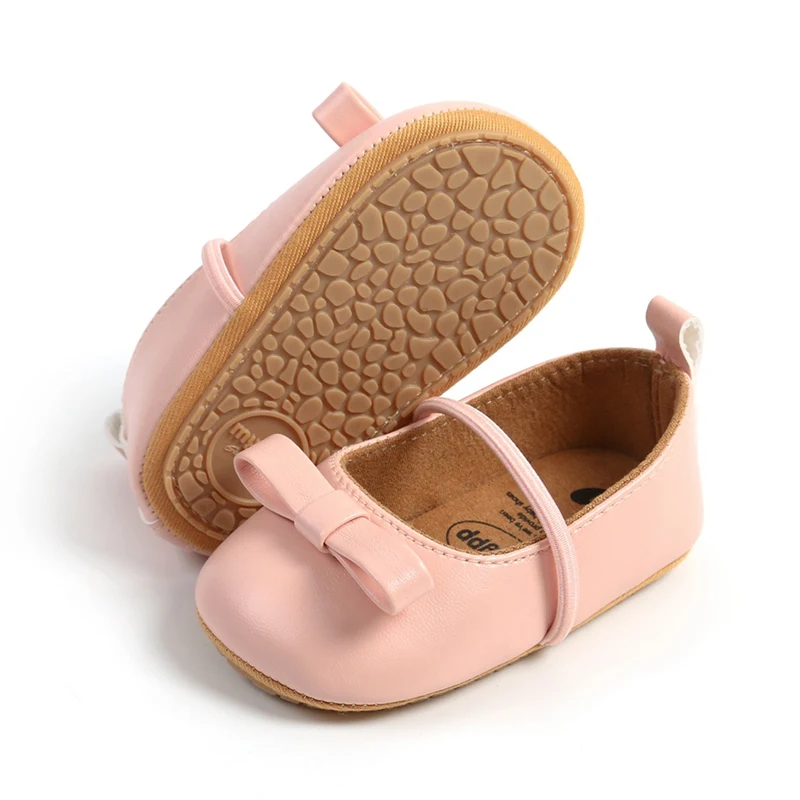 Summer PU Leather Toddler Girls Princess Shoes Baby Girl Shoes Crib Toddler Walking Flat