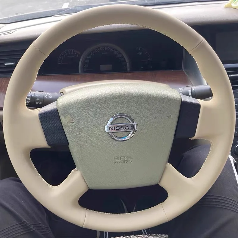 

DIY Hand Sewing Car Steering Wheel Cover for Nissan Teana Old Style 2004 - 2007
