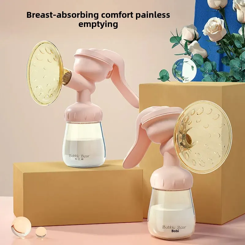 Bubu Bear Manual Breast Pump High Suction Painless Comfortable Portable Silent Breast Extractor For Pregnant Women Postpartum Su