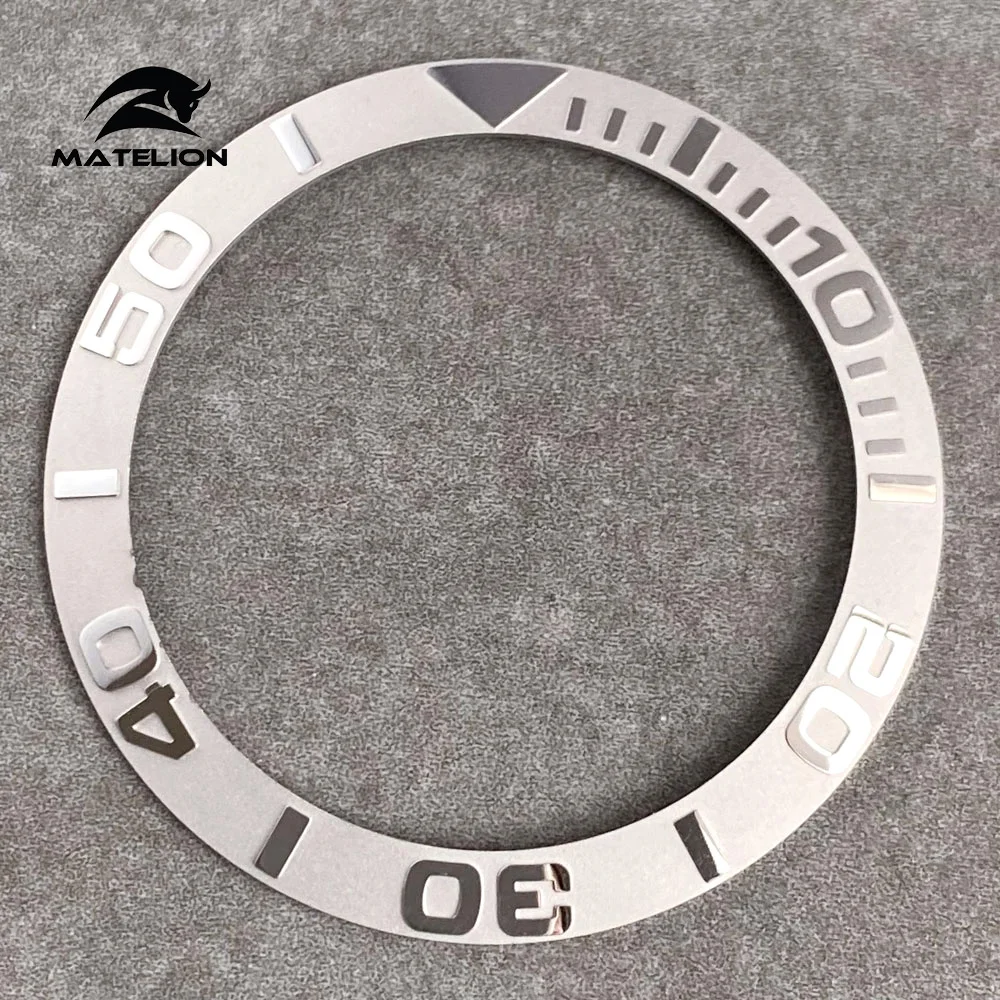Ceramic Alloy Watch Bezel Insert Ring - 38mm Slope Fit for 40mm Watch Case, Men's Diving Watch Accessory
