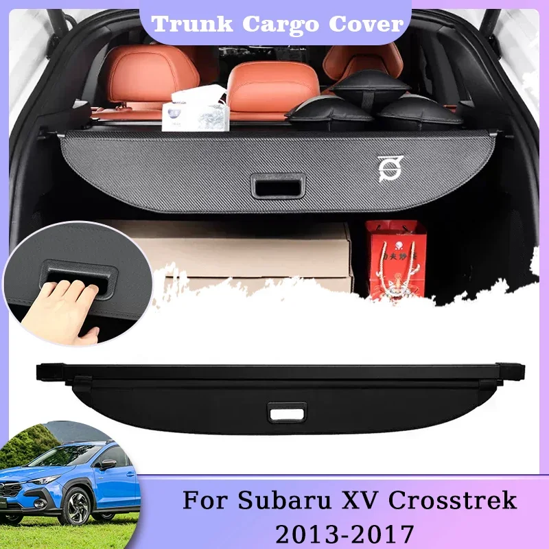 

Rear Trunk Cargo Cover For Subaru XV Crosstrek 2013~2017 Retractable Storage Security Shield Curtain Anti-peeping Accessories