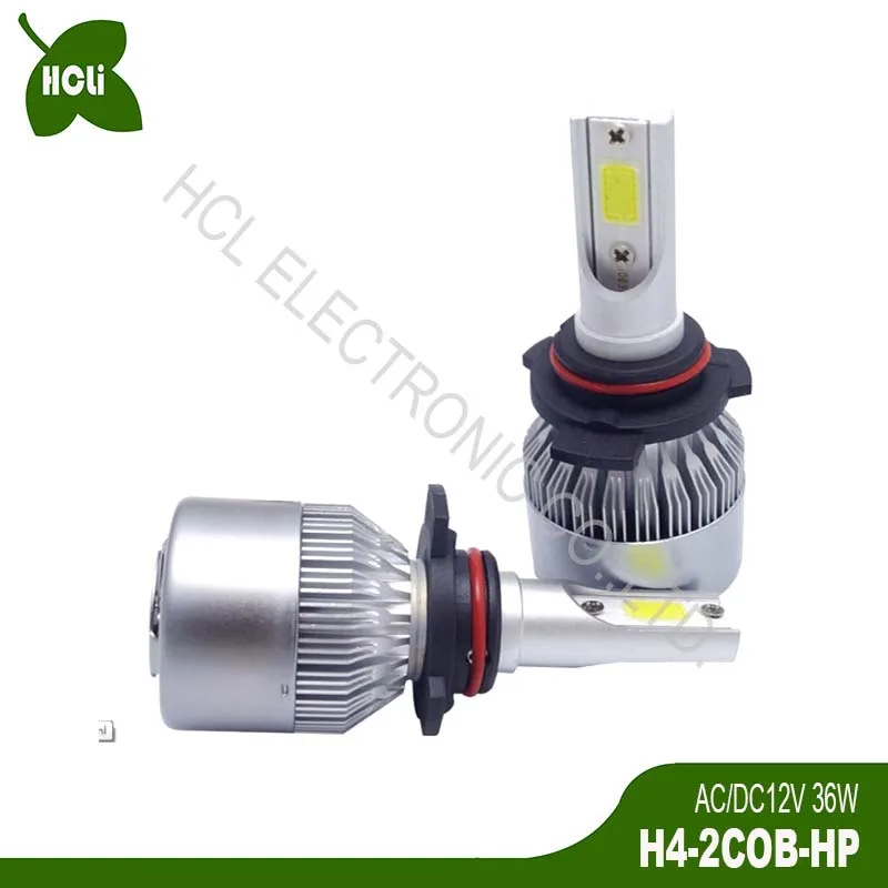 

Hot Sales COB 36W 12V 9005 9006 HB3 HB4 H4 H7 H11 Car Led Bulbs Front Fog Lamp Auto Headlights Low Beam free shipping 2pcs/lot